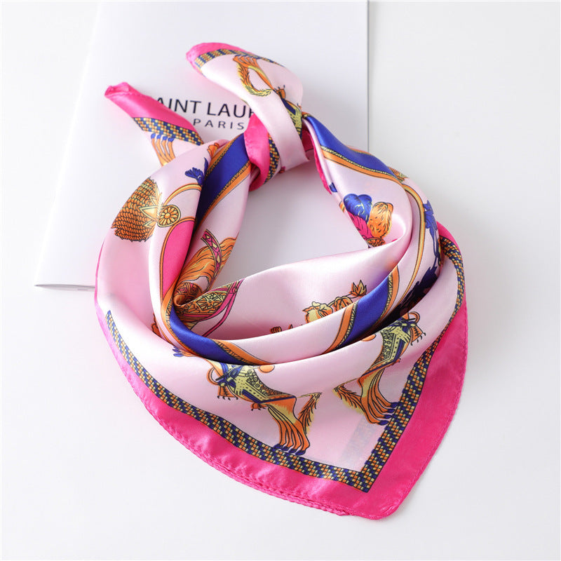 Women's New Small Square Retro Cashew Professional Scarf Women's New Small Square Retro Cashew Professional Scarf